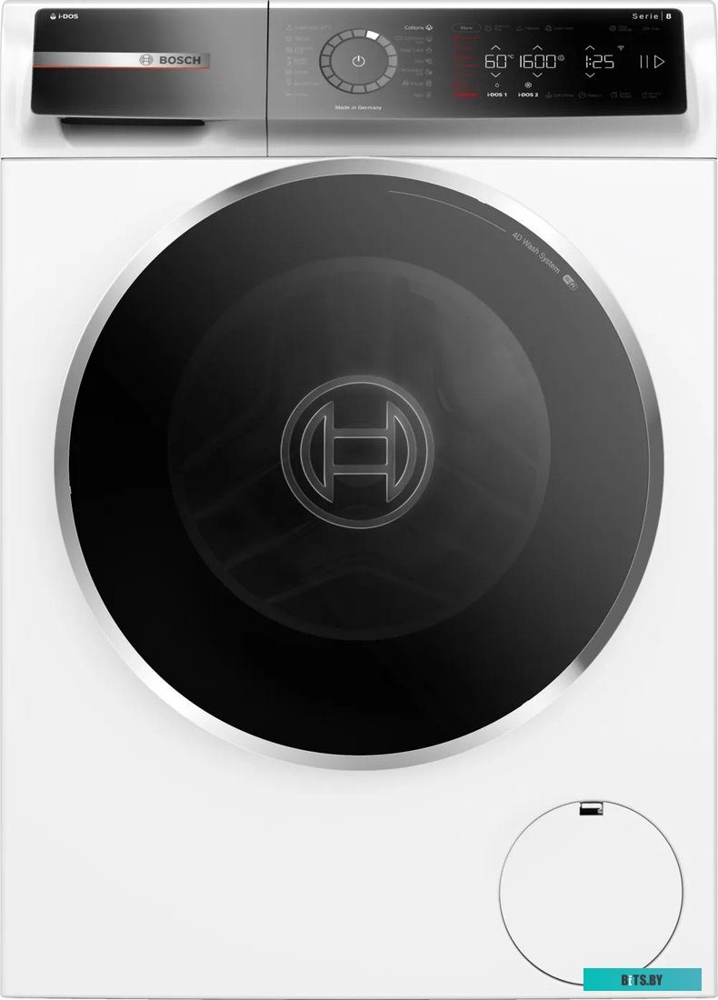 WGB256A0ME 8-Series,полноразмерная стиральная машина,загрузка 10кг, 1600 об/мин.,габариты:845 x 598 x 590 мм., i-Dos, мотор EcoSilence Drive, 4D Wash 