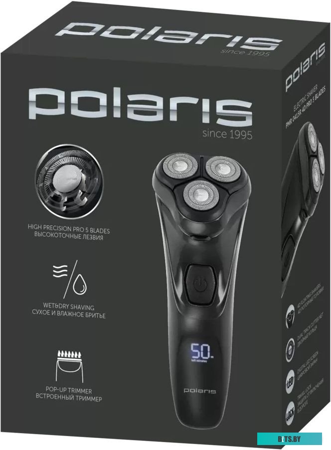 PMR 0415R Электробритва Polaris WaterFlex PMR 0415R,  черный