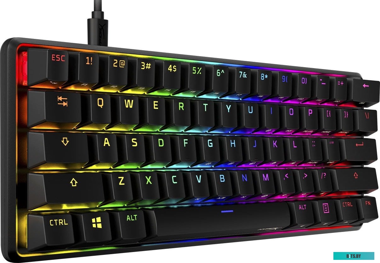 4P5N4AA#ABA Клавиатура игровая/ HyperX AlloyOrigins 60 (HKBO1S-RB-US/G) (RUS))