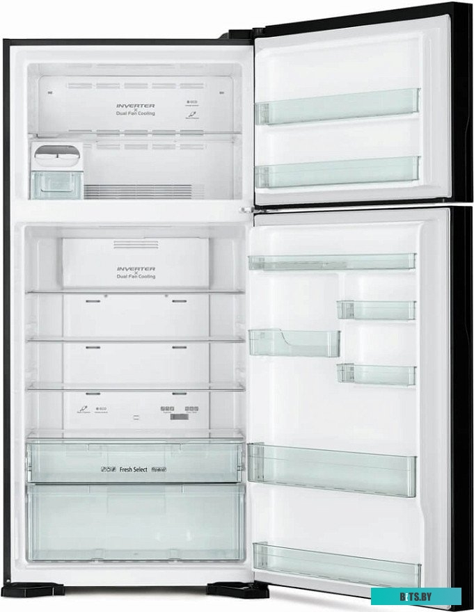 R-VG660PUC7-1 GGR Холодильник Hitachi R-VG660PUC7-1 GGR 2-хкамерн. серый стекло