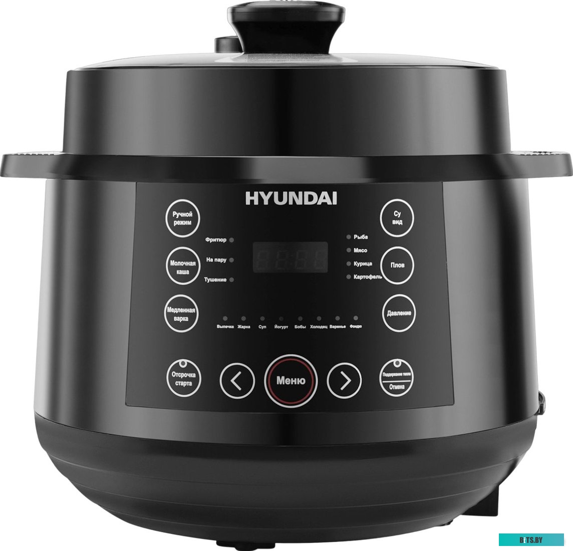 HYMC-2407 Мультиварка-скороварка Hyundai HYMC-2407,  1000Вт,   черный/черный