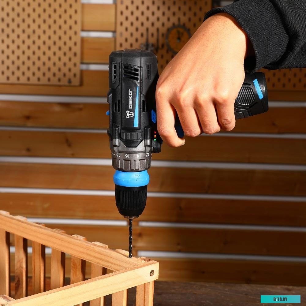 083-1004 Deko DKCD12V PRO 083-1004 (с 2-мя АКБ 1.5Ач, кейс)