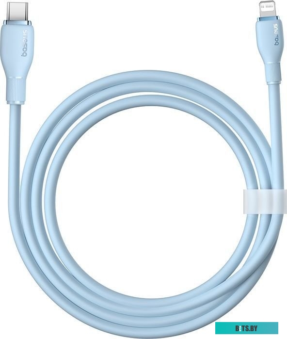 Кабель Baseus Pudding Series USB Type-C - Lightning (2 м, голубой)