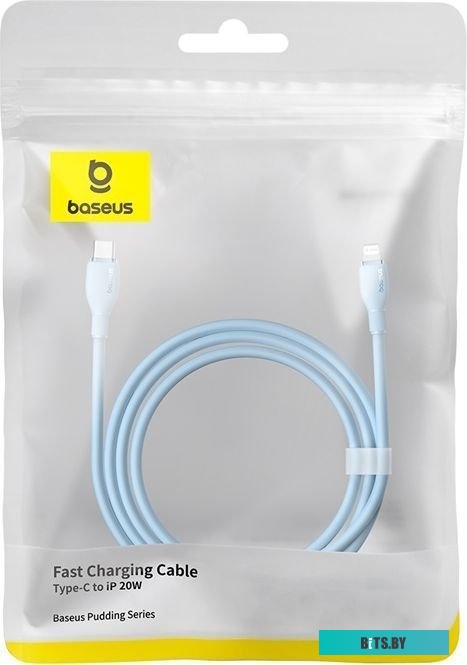 Кабель Baseus Pudding Series USB Type-C - Lightning (2 м, голубой)