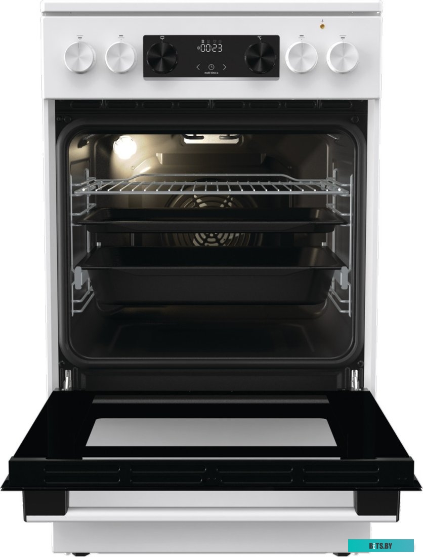 GEC5C42WG Электрическая плита Gorenje GEC5C42WG,  стеклокерамика,  без крышки,  белый