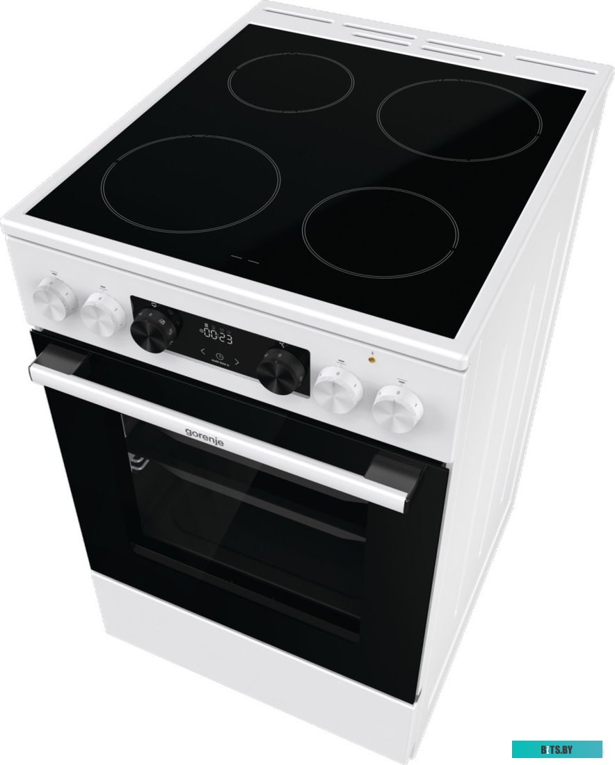GEC5C42WG Электрическая плита Gorenje GEC5C42WG,  стеклокерамика,  без крышки,  белый