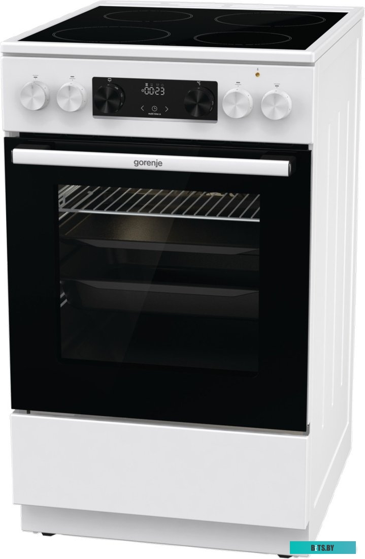 GEC5C42WG Электрическая плита Gorenje GEC5C42WG,  стеклокерамика,  без крышки,  белый