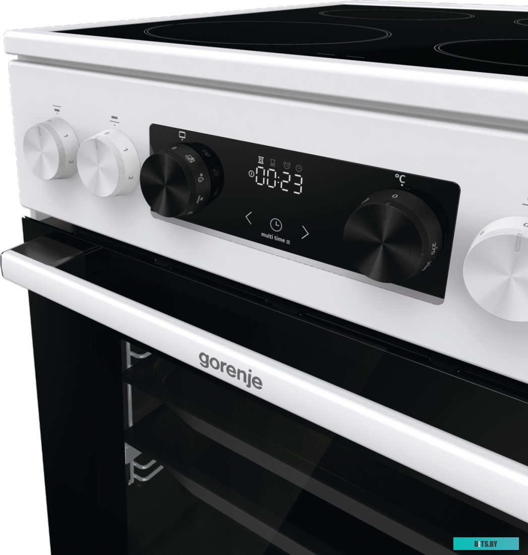 GEC5C42WG Электрическая плита Gorenje GEC5C42WG,  стеклокерамика,  без крышки,  белый