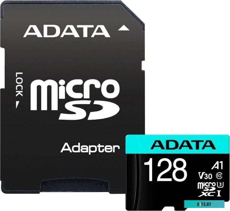 Карта памяти ADATA Premier Pro AUSDX128GUI3V30SA2-RA1 microSDXC 128GB (с адаптером)
