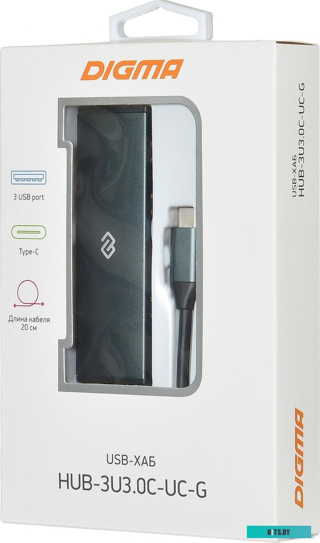USB-хаб Digma HUB-3U3.0С-UC-G