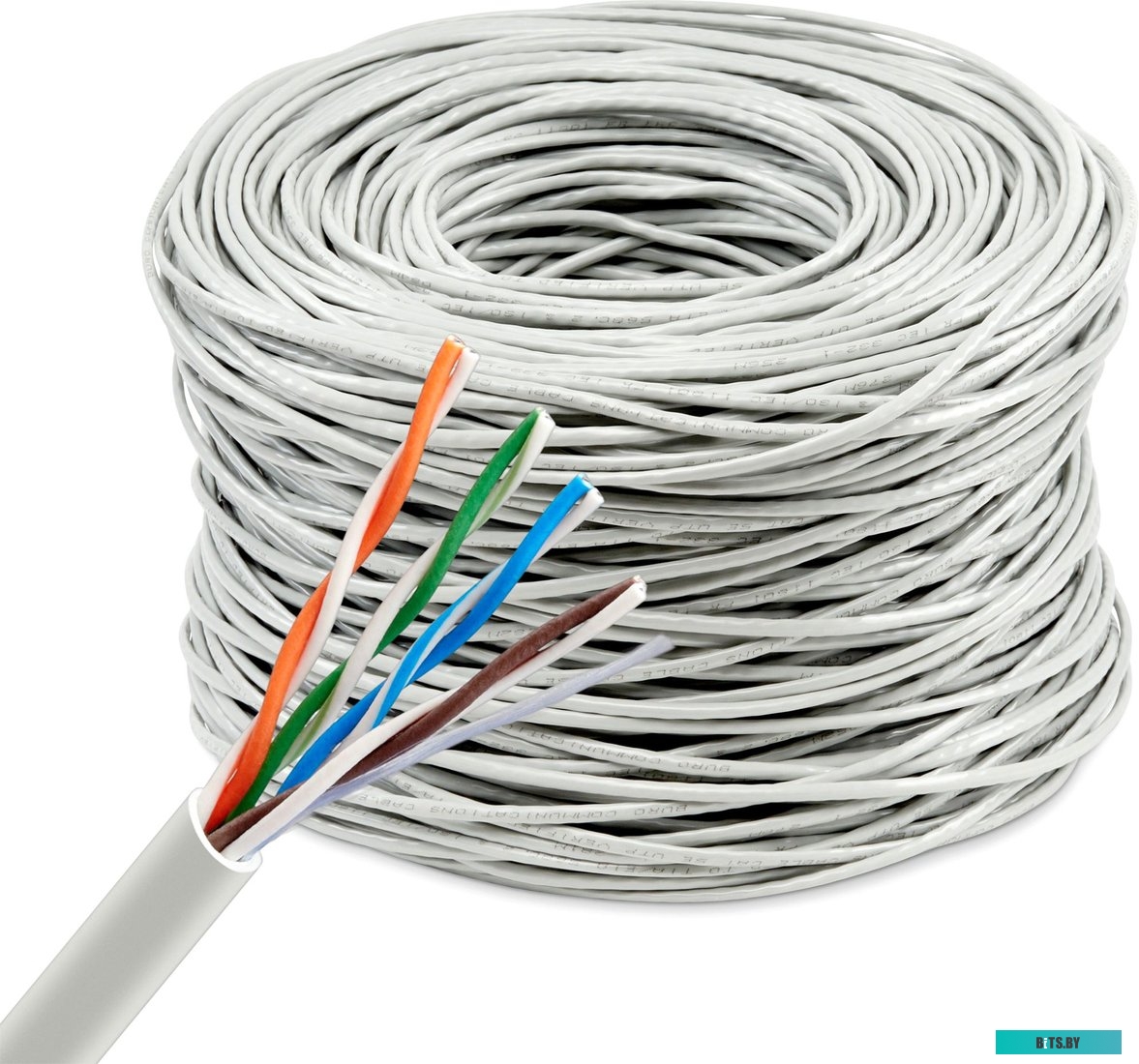 BU-CCA-050 Кабель сетевой Buro UTP 4 пары cat5E solid 0.50мм CCA 305м серый