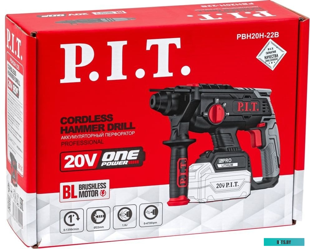 PBH20H-22B/1 Перфоратор P.I.T. PBH20H-22B/1 Li-Ion, 4Ач