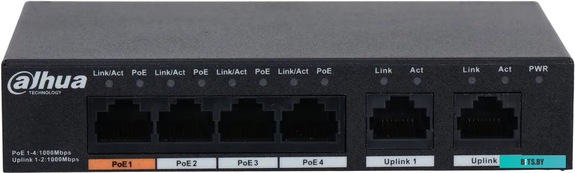 Неуправляемый коммутатор Dahua DH-PFS3006-4GT-60