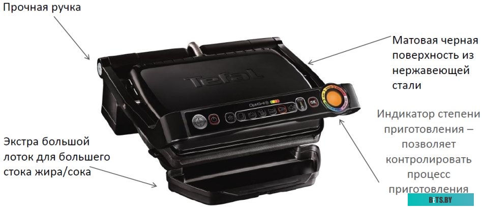 GC714834 Электрогриль Tefal Optigrill+ GC714834,  черный