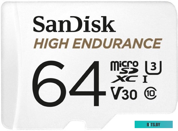 Карта памяти SanDisk High Endurance microSDXC SDSQQNR-064G-GN6IA 64GB (с адаптером)