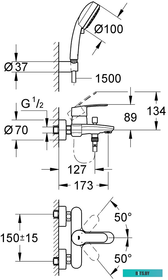 3329280A Jazzway  Драйвер BSPS 12V8,3A=100W (new)