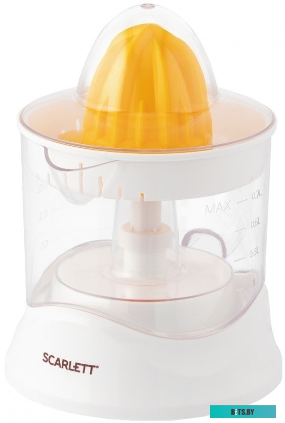 JE50C02 Соковыжималка цитрусовая Scarlett SC-JE50C02 25Вт рез.сок.:700мл. белый/желтый