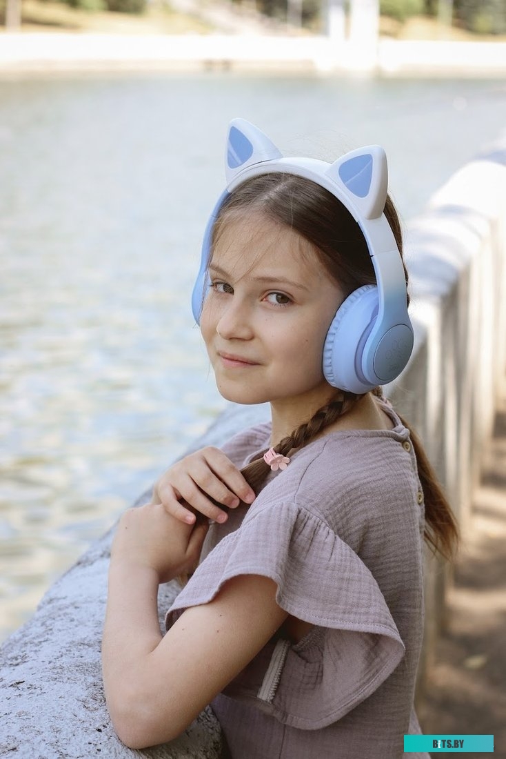 Наушники MIRU Cat EP-W10 (голубой)