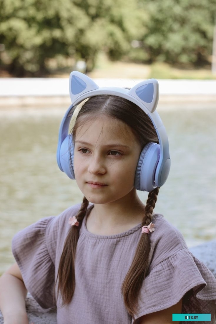 Наушники MIRU Cat EP-W10 (голубой)