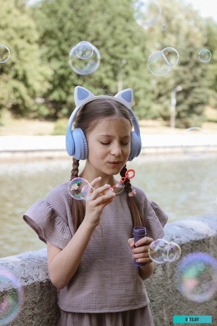 Наушники MIRU Cat EP-W10 (голубой)