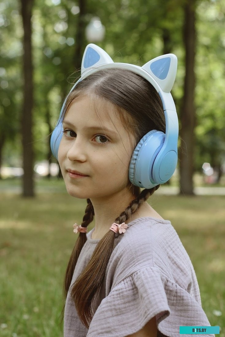 Наушники MIRU Cat EP-W10 (голубой)