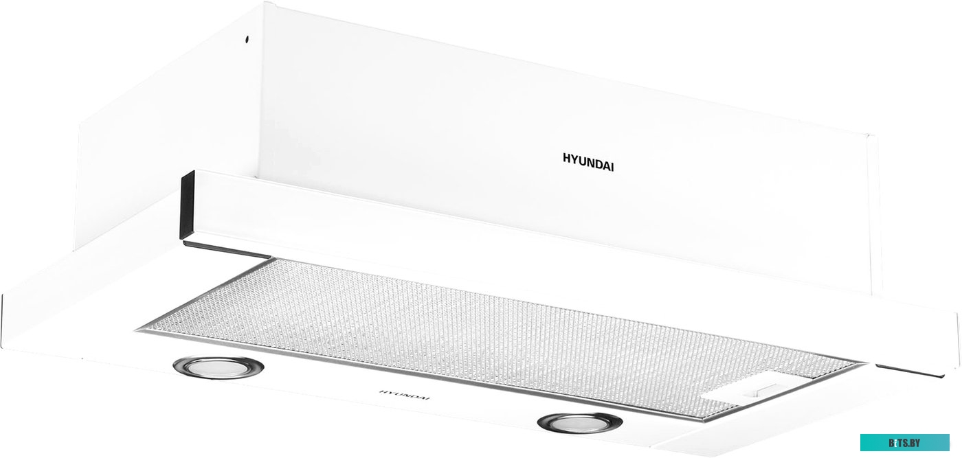 HBH 6236 WG Встраиваемая вытяжка Hyundai HBH 6236 WG, управление кулисные переключатели, белый