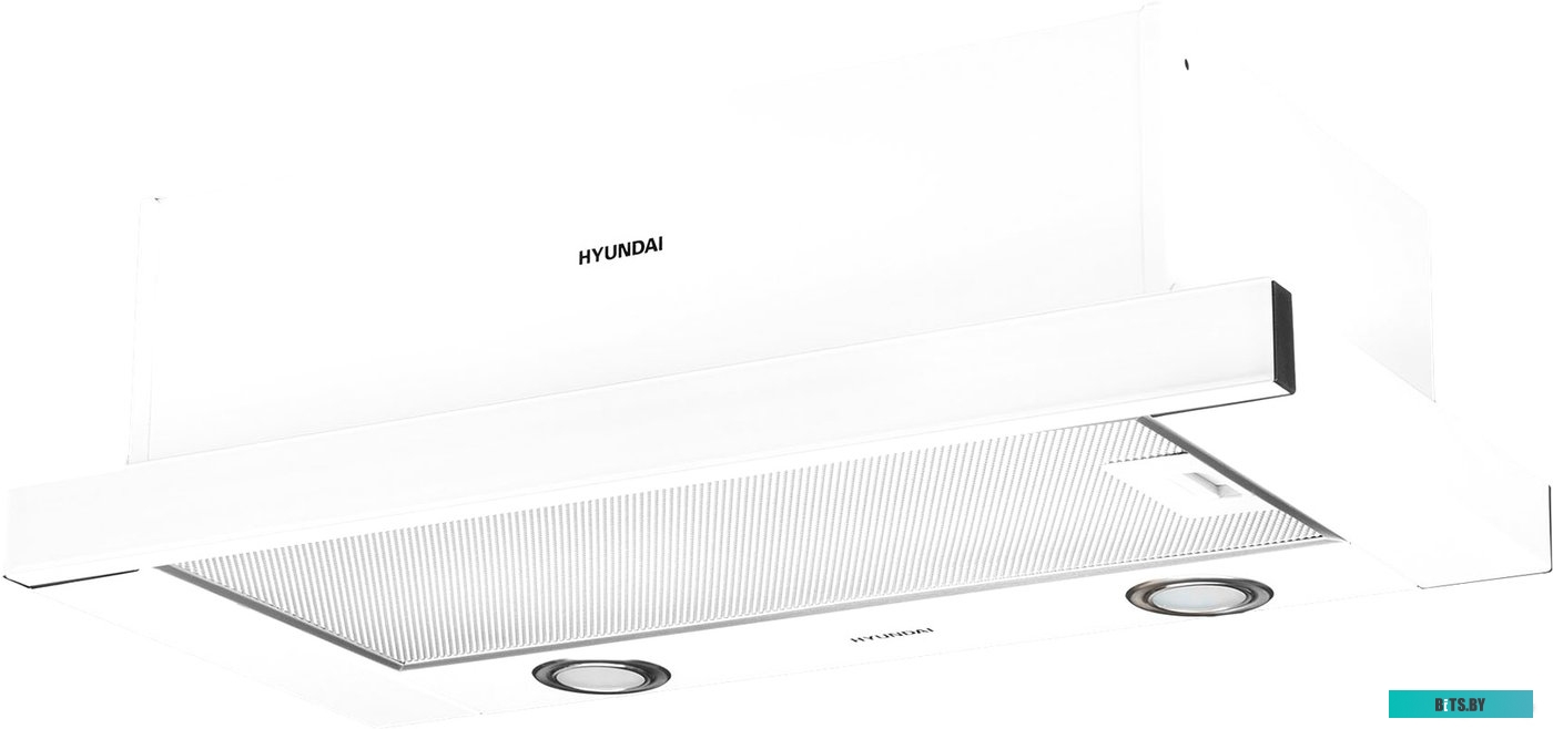 HBH 6236 WG Встраиваемая вытяжка Hyundai HBH 6236 WG, управление кулисные переключатели, белый