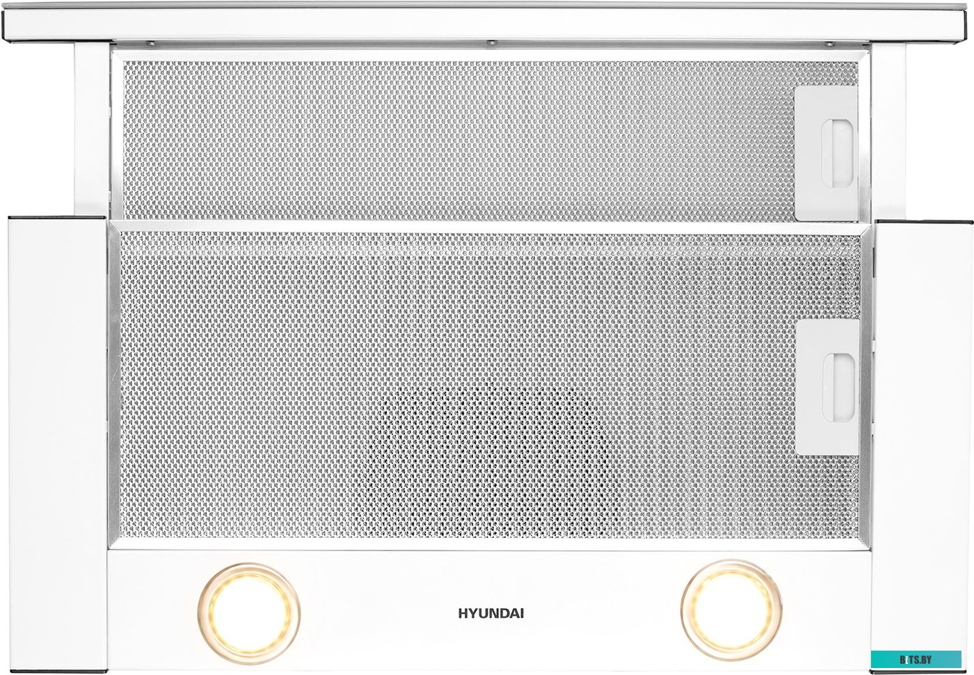 HBH 6236 WG Встраиваемая вытяжка Hyundai HBH 6236 WG, управление кулисные переключатели, белый