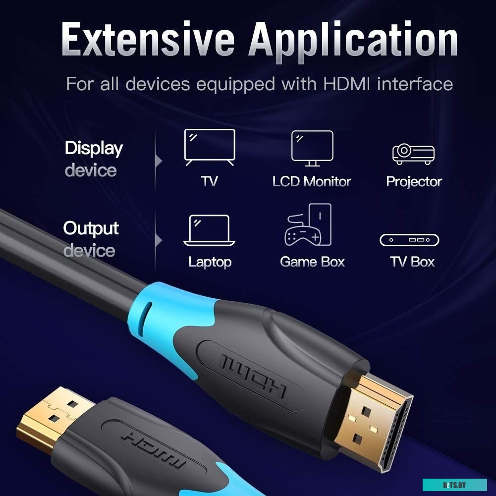 Кабель Vention HDMI High speed v2.0 with Ethernet 19M/19M AACBI