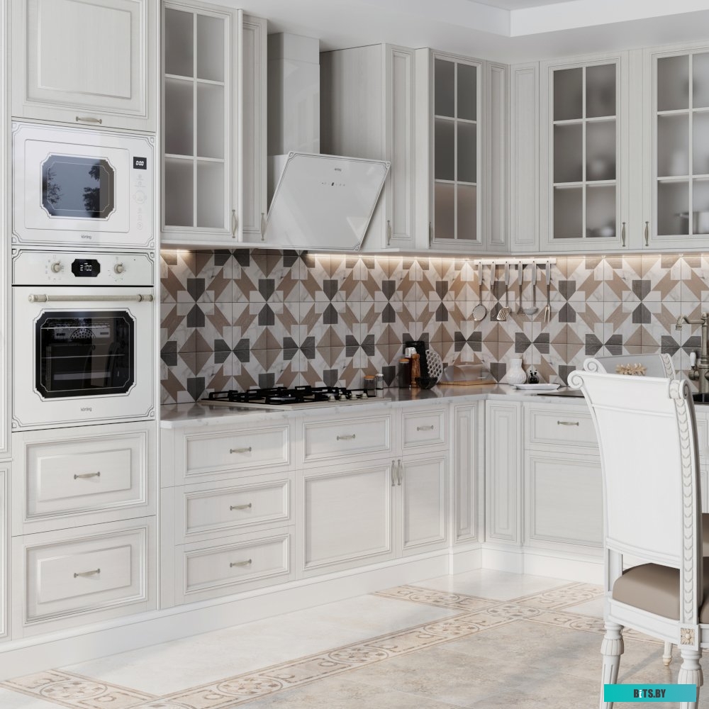 OKB 4911 CRGW Встраиваемый духовой шкаф/ Электрический духовой шкаф в ретро стиле,TFT дисплей,Термощуп,Объём:64л.,Очистка:каталитическая;Габариты:595х