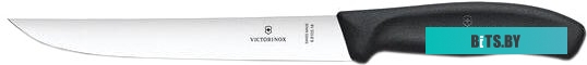 6.8103.18B Нож кухонный Victorinox Swiss Classic, разделочный, 180мм, заточка прямая, стальной, черный [6.8103.18b]