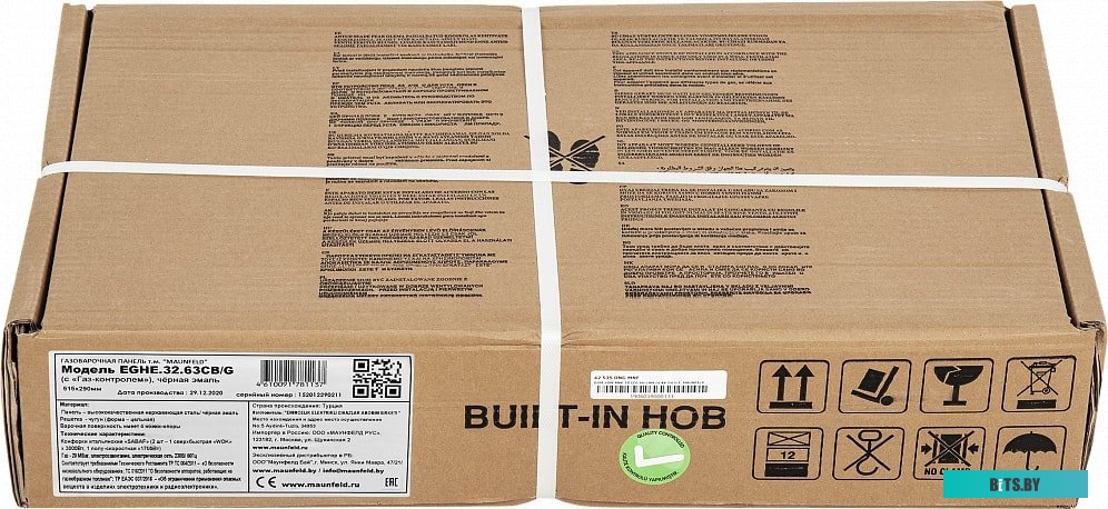 КА-00013558 Газовая варочная панель MAUNFELD EGHE.32.63CB/G,  независимая,  черный