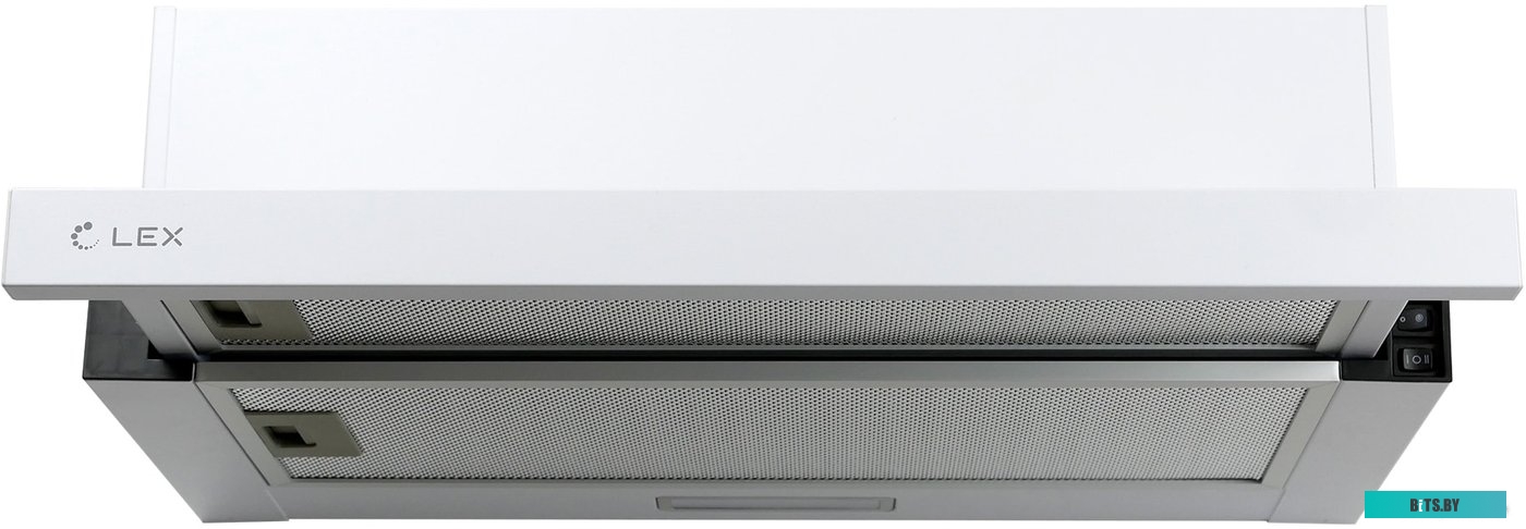 CHAT000080 Встраиваемая вытяжка LEX Hubble 2M 600, управление кнопочное, 2 мотора, белый [chat000080]