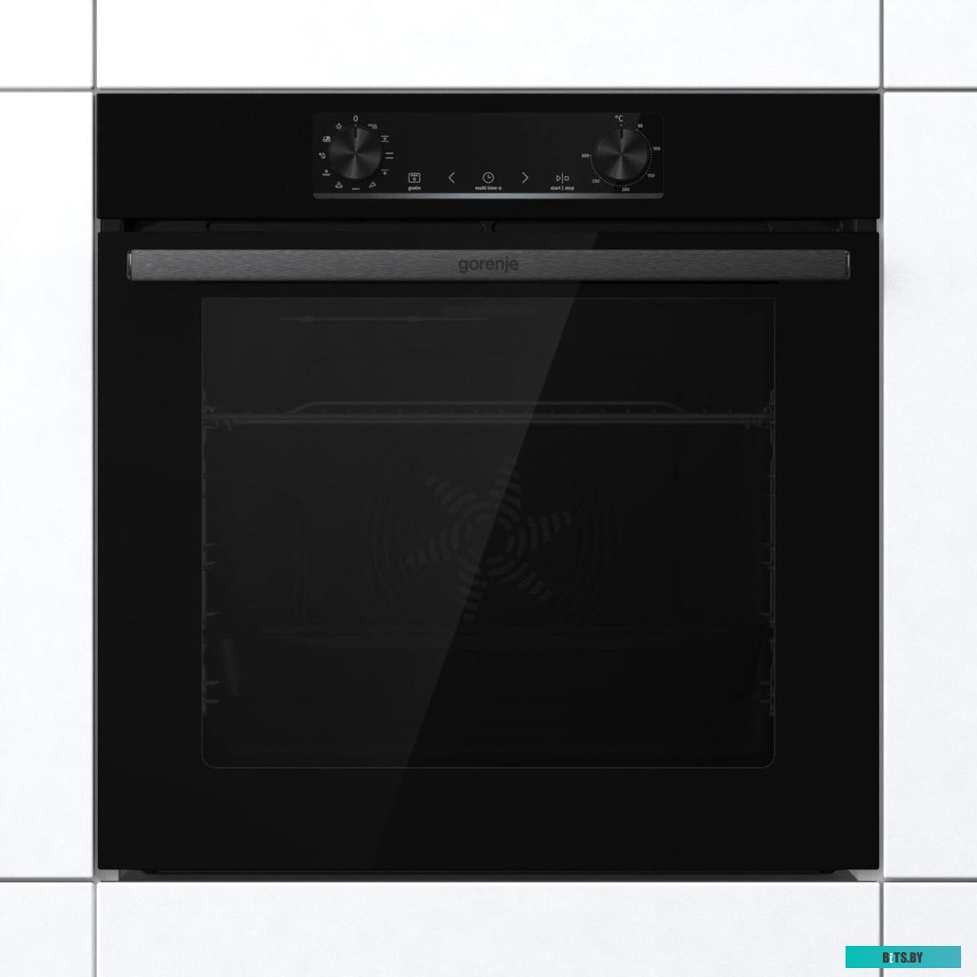 BO6735E02BK Встраиваемые электрические духовки GORENJE/ Духовой шкаф, Полезный объем: 77 л, Стандартный шарнир дверцы, Решетка, Съемные направляющие, 