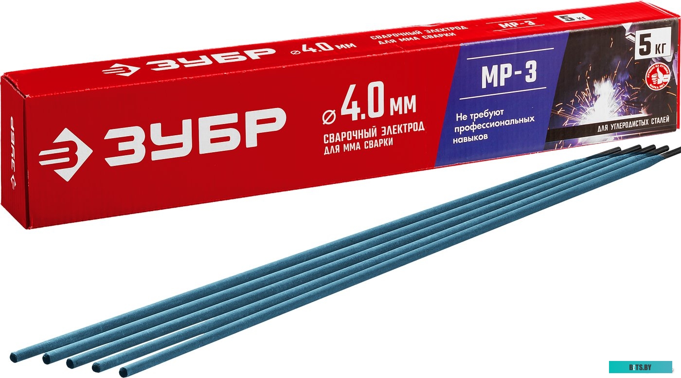 40015-3.0 Электроды Зубр 40015-3.0, D3мм, L350мм, 5000грамм