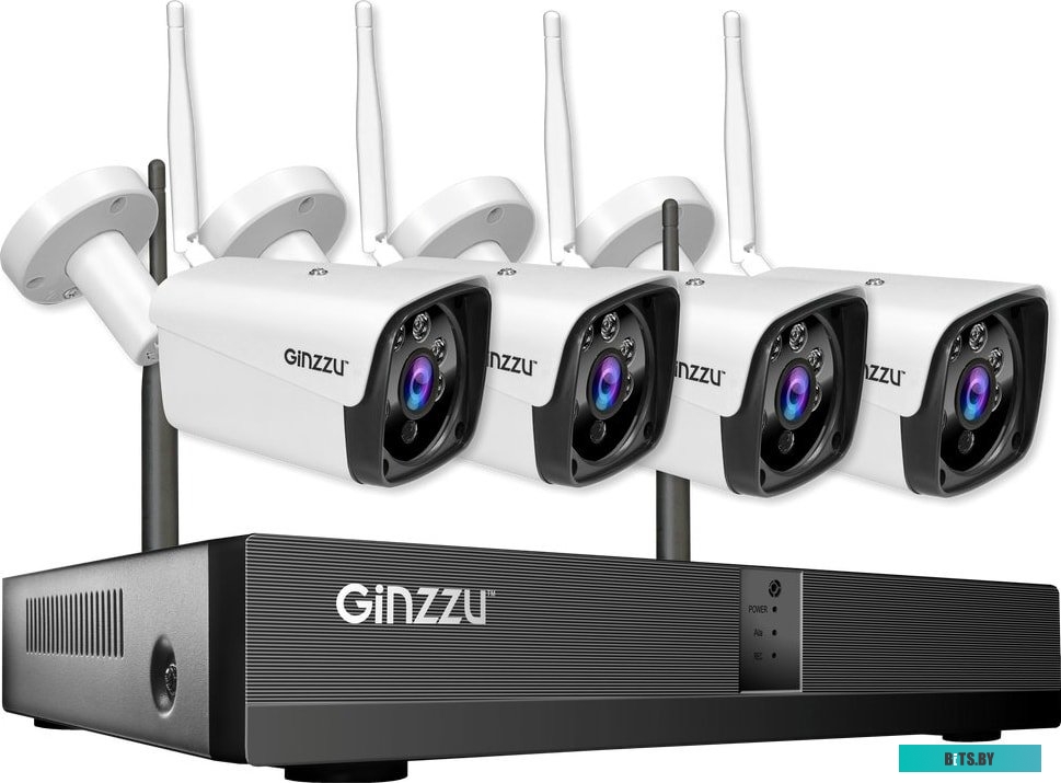 Комплект видеонаблюдения Ginzzu HK-8401W