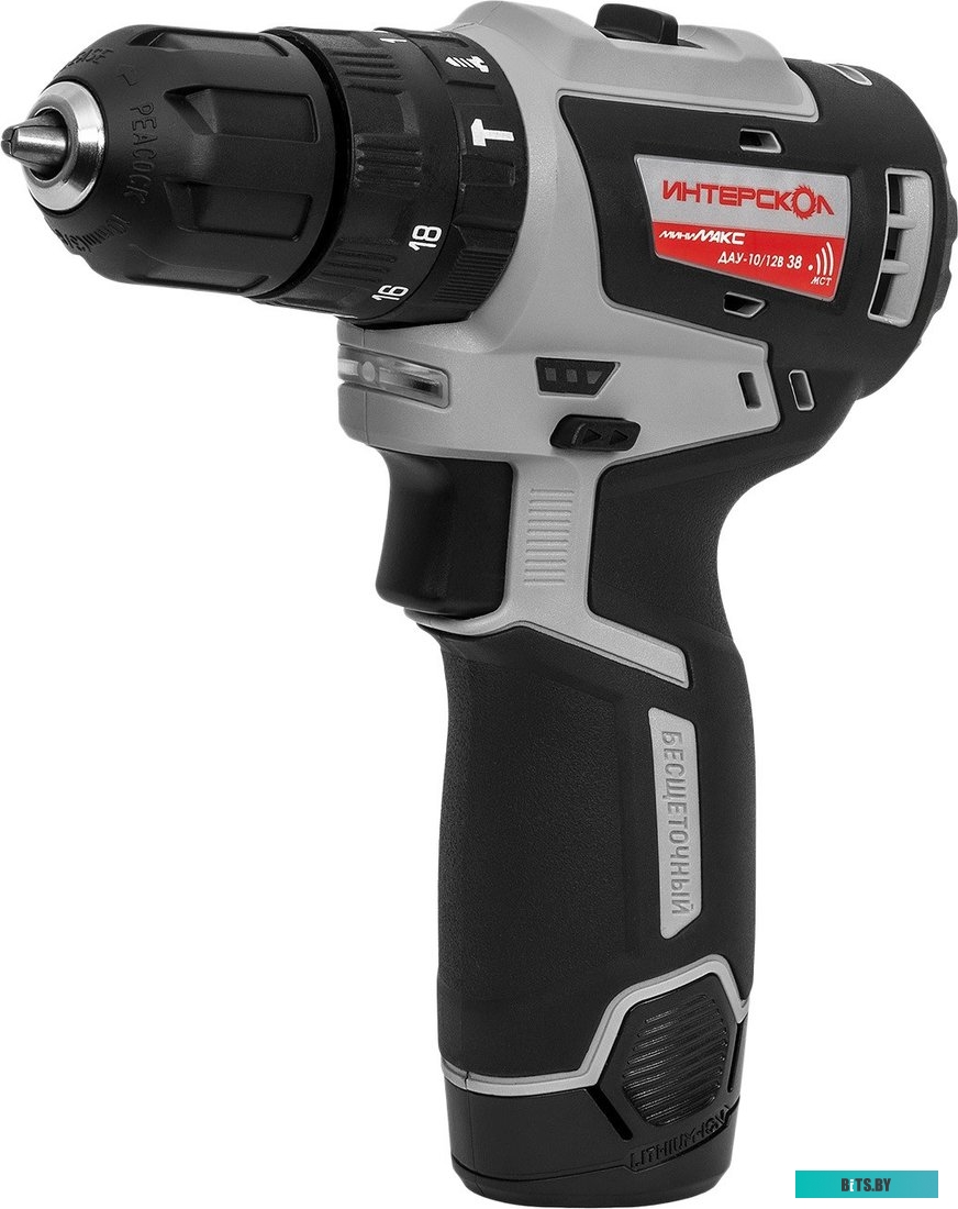 767.2.2.45 Ударная дрель-шуруповерт Интерскол ДАУ-10/12В, 2.5Ач,  с двумя аккумуляторами [767.2.2.45]