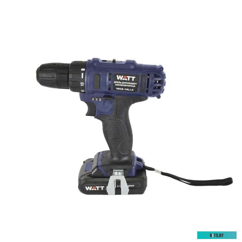 Дрель-шуруповерт WATT WAS-18 Li-2 1.018.031.12 (с 2-мя АКБ, кейс)