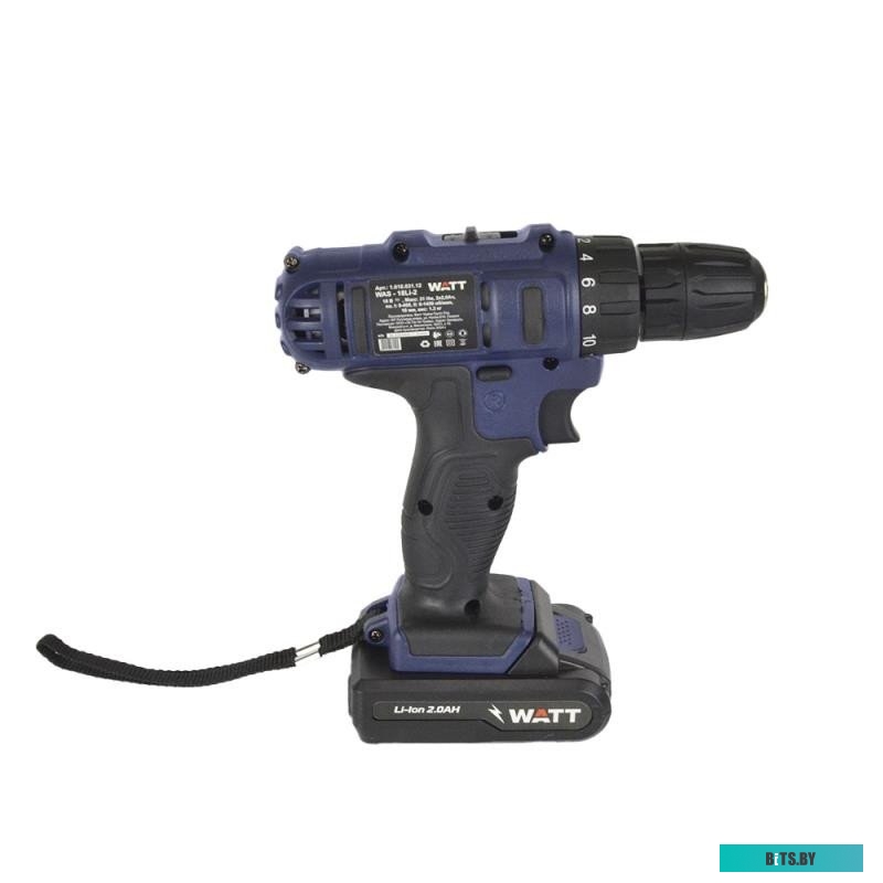 Дрель-шуруповерт WATT WAS-18 Li-2 1.018.031.12 (с 2-мя АКБ, кейс)