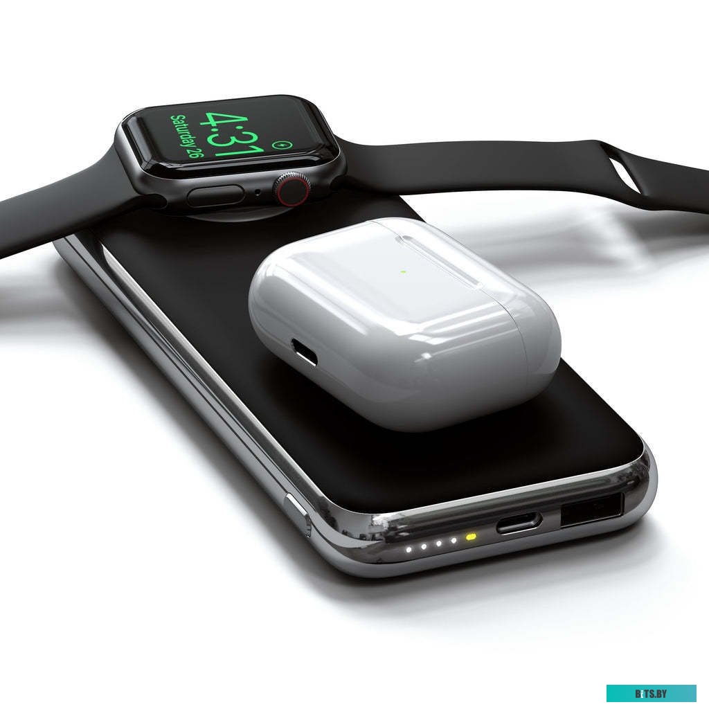 Внешний аккумулятор Satechi Quatro Wireless Power Bank, 10000 мАч, ST-UC10WPBM