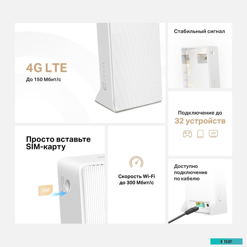 Маршрутизатор Mercusys MB110-4G N300 Wi-Fi 4G LTE