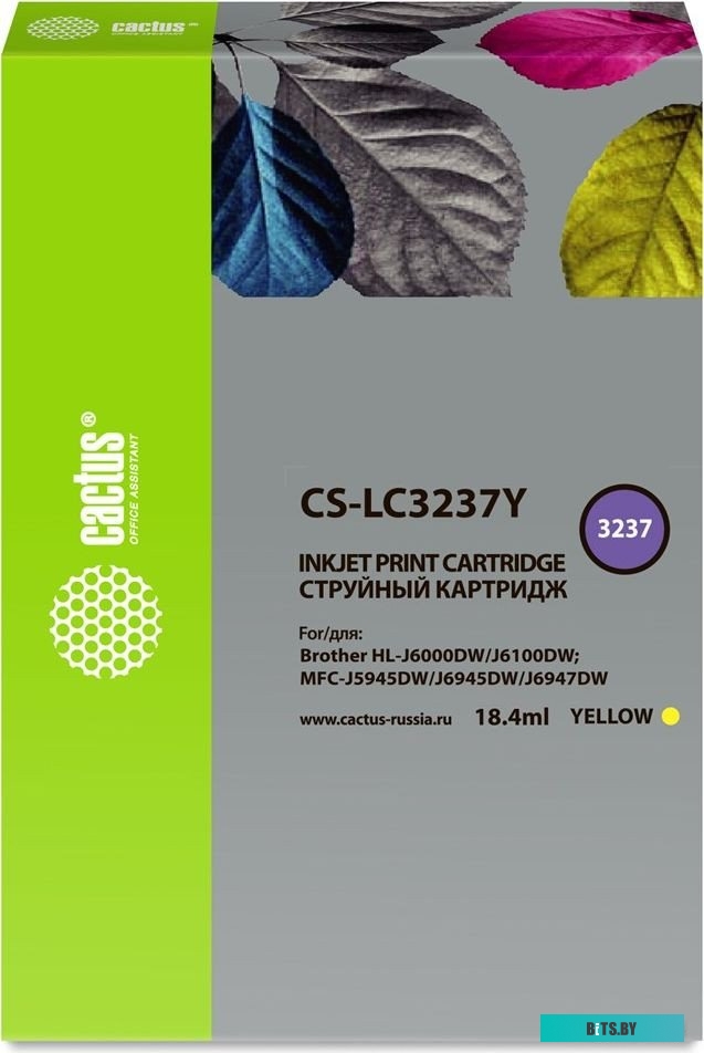 Картридж Cactus CS-LC3237Y желтый