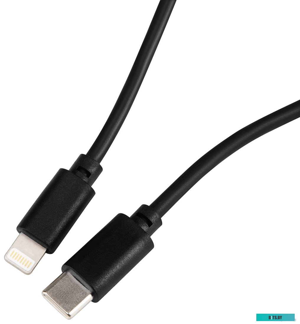Кабель Buro USB Type-C Lightning PD18W (1 м, черный) <1503797>