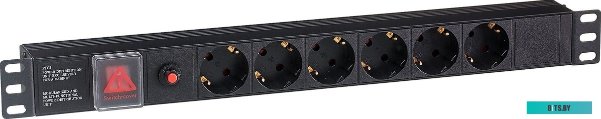 Блок розеток ExeGate ServerPro PDU-19H605 Al-6S-C14-SW-O <EX280830RUS>