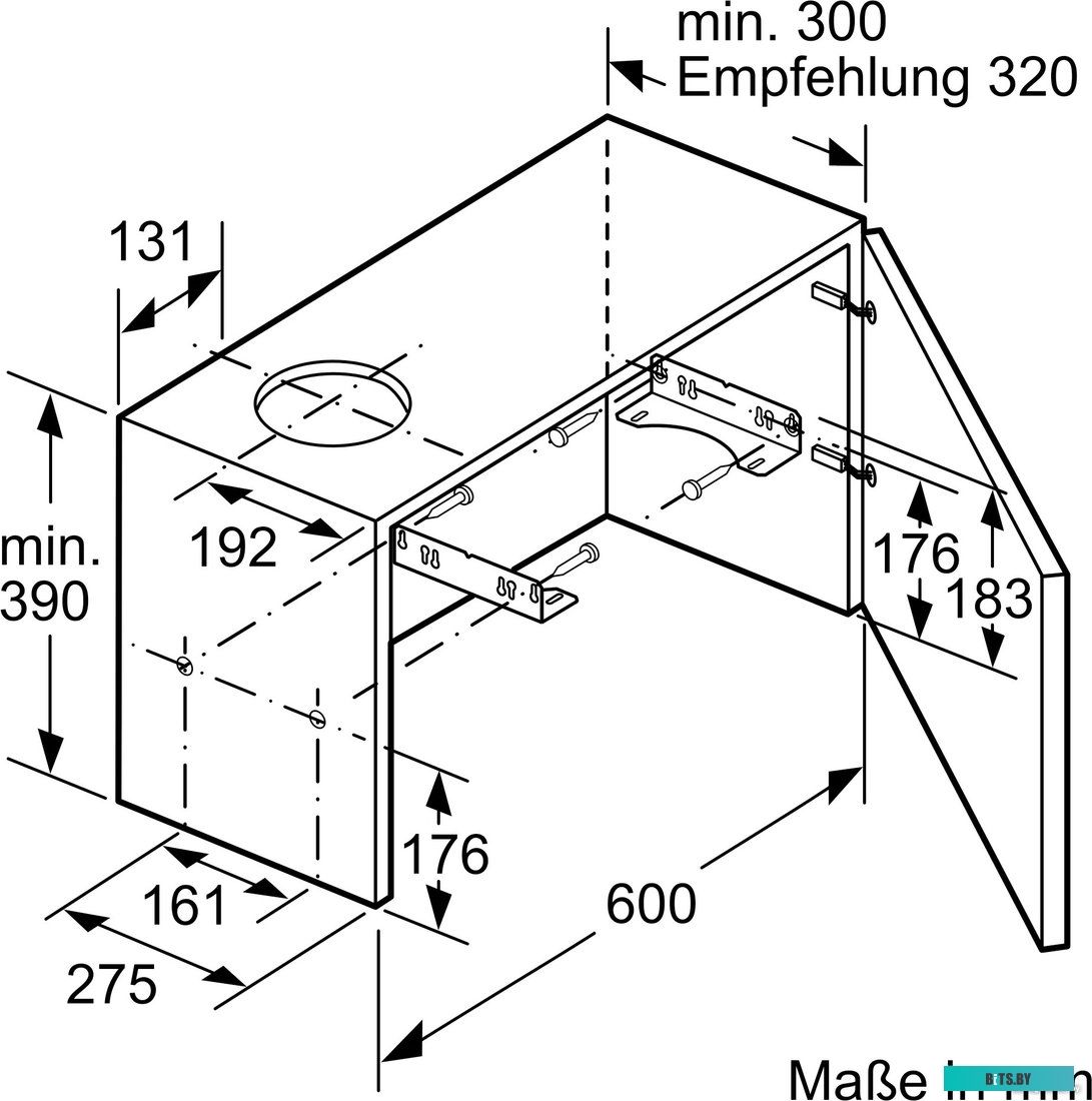 DFL064A52 Вытяжка встраиваемая DFL064A52 BOSCH