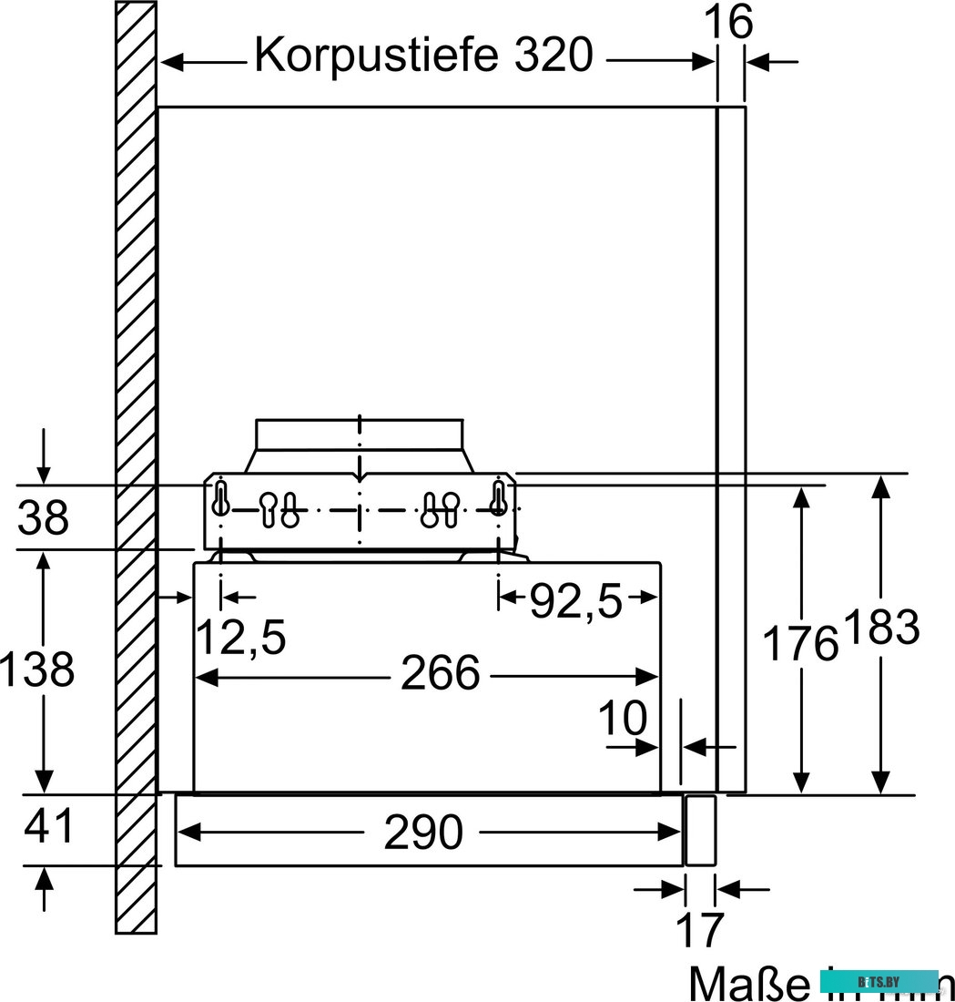 DFL064A52 Вытяжка встраиваемая DFL064A52 BOSCH