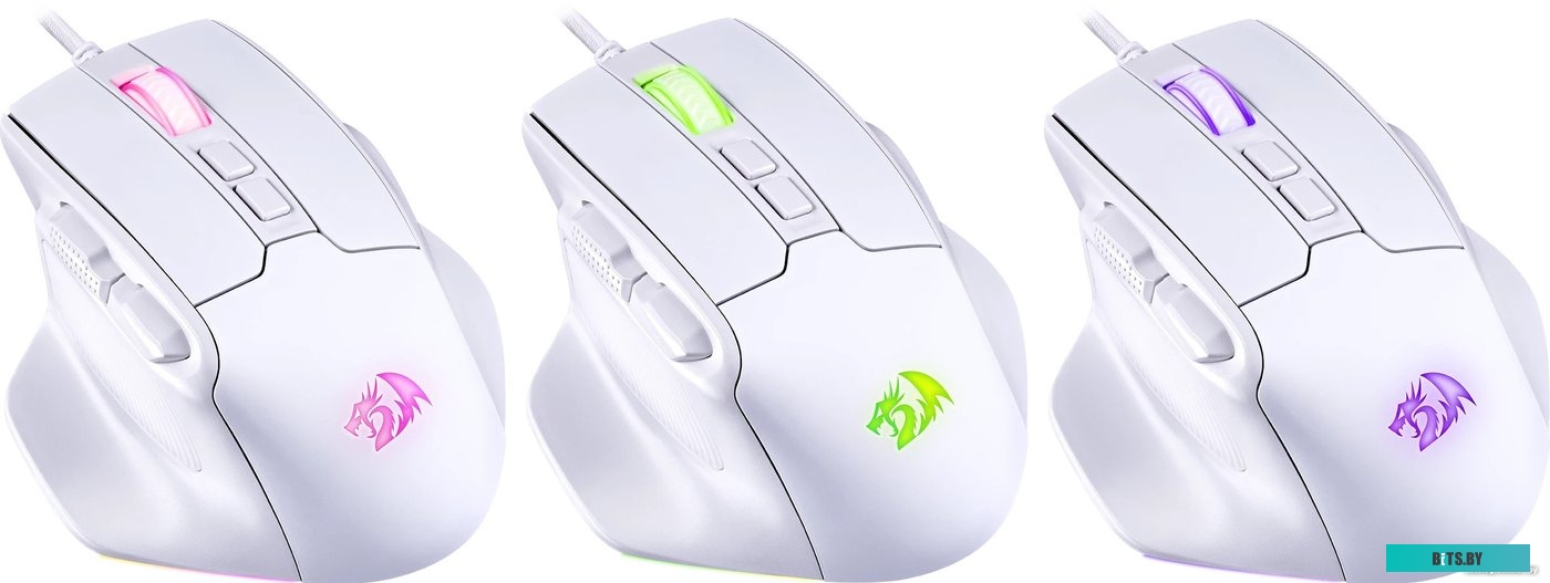 Мышка Redragon Bullseye White RGB 71861.