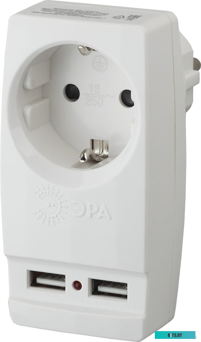 Сетевой фильтр ЭРА SP-1e-USB-W Б0026332