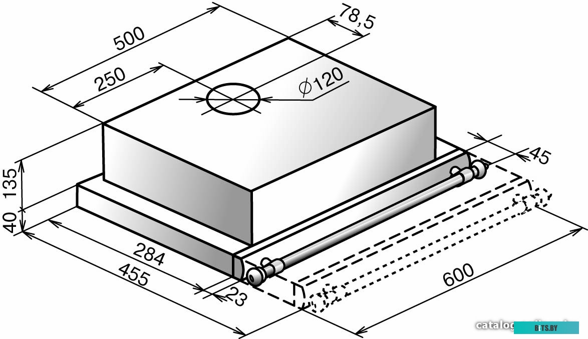 841038 Вытяжка встраиваемая INTEGRA 60P-400-V2L ELIKOR