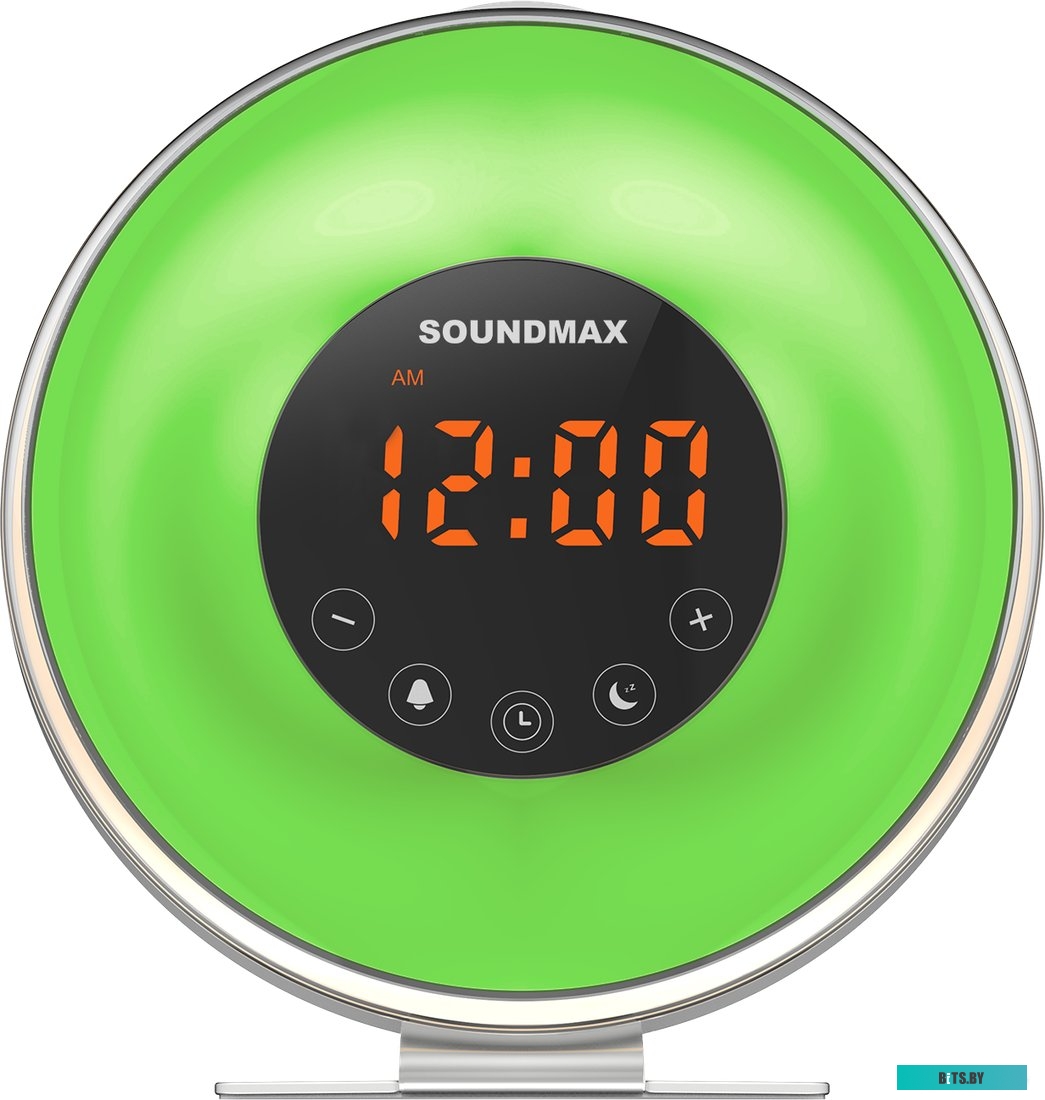 SM-1596 Радиочасы Soundmax SM-1596 (белый) Тип дисплея светодиодный / Высота символов 0,8' (2 см) / Индикация дисплея янтарная / Режимы яркости диспле